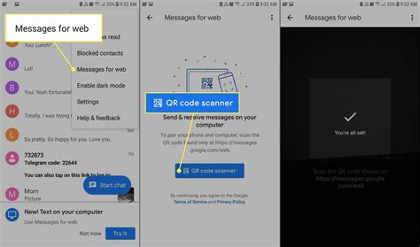 how to use google messages on android
