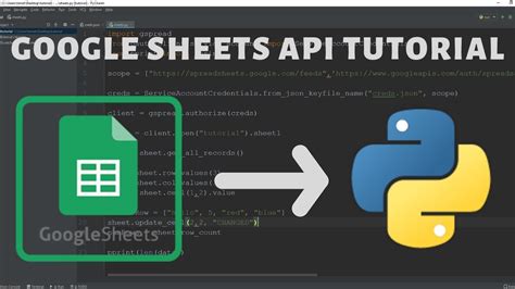 how to use google sheets api python