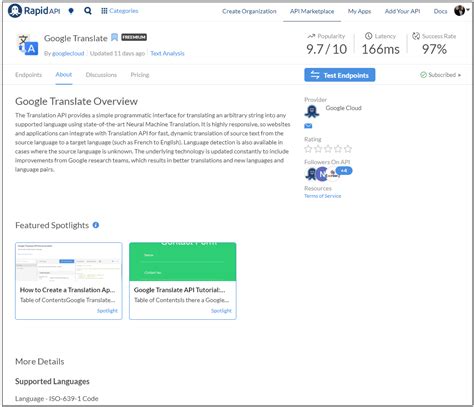 how to use google translate api