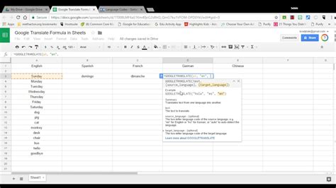 how to use google translate formula in excel