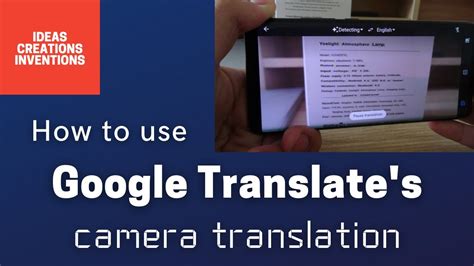 how to use google translate using camera