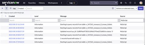 How To Use Gs.log In Servicenow