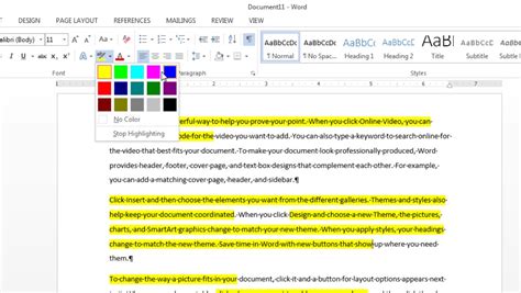 How To Use Highlighter On Picture In Word