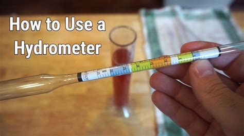 How To Use Hydrometer To Measure Alcohol Content