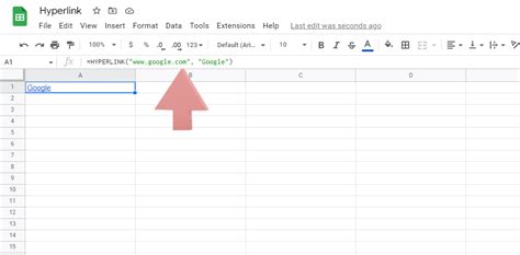 how to use hyperlink formula in google sheets