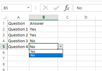 how to use if formula in excel for yes or no