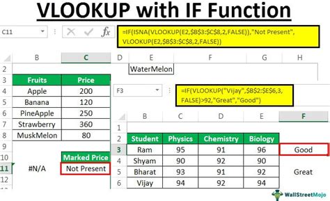 how to use if statement in excel with vlookup