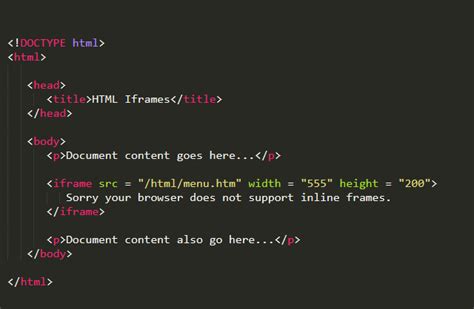 how to use iframe in html video