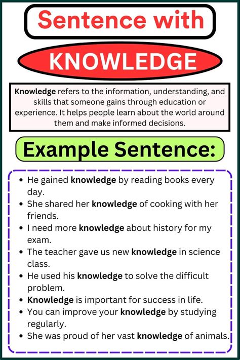 How To Use In A Sentence Knowledge