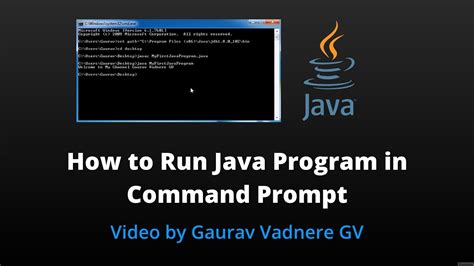 How To Use Java In Command Prompt