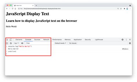 how to use javascript on browser