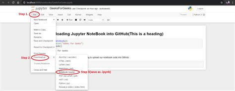how to use jupyter notebook in github