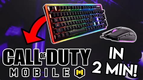 how to use keyboard and mouse on cod mobile ipad