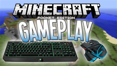 how to use keyboard and mouse on minecraft pe