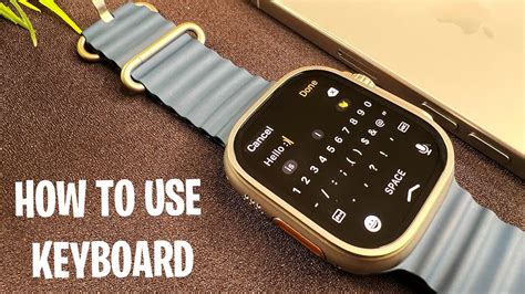 How To Use Keyboard In Apple Watch