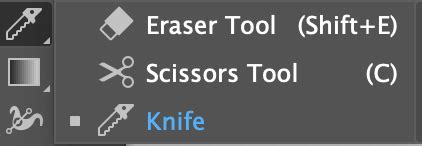 How To Use Knife Tool In Ai