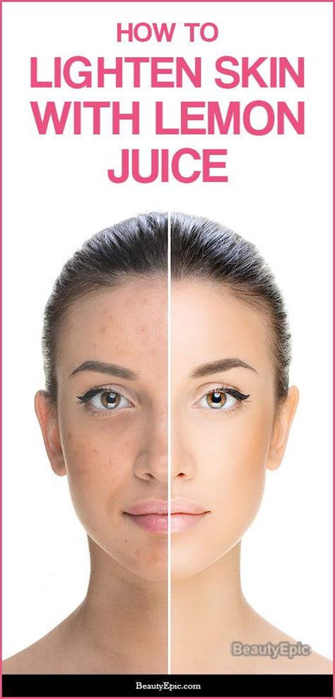 how to use lemon juice for skin whitening