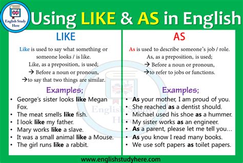 how to use like in a sentence examples