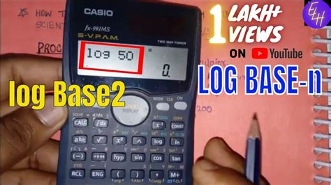 How To Use Log Base 2 In Scientific Calculator