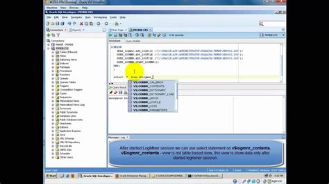 How To Use Logminer In Oracle