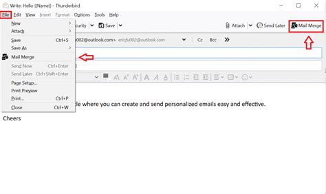 How To Use Mail Merge In Thunderbird