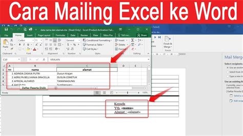 How To Use Mailings In Word From Excel