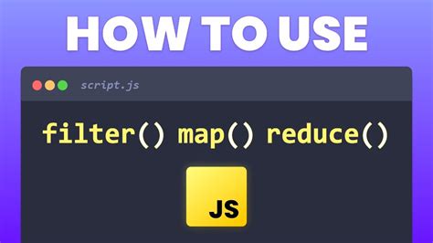how to use map filter and reduce in javascript