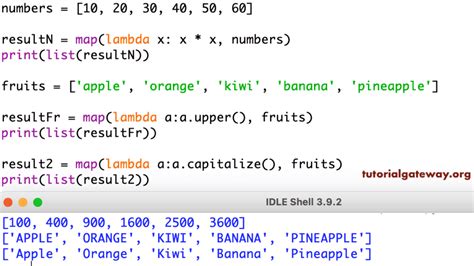 how to use map function in python