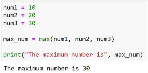 how to use maximum function in python