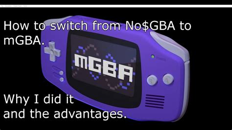 how to use mgba on switch