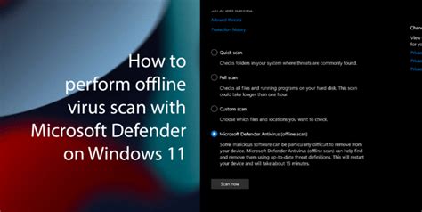 how to use microsoft defender offline