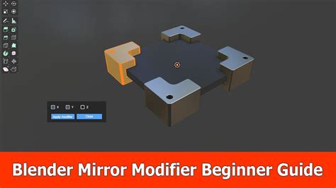 how to use mirror modifier in blender