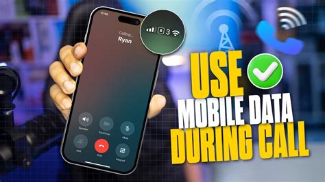 how to use mobile data during call iphone