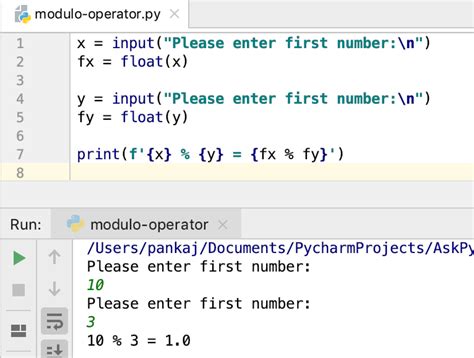 how to use mod function in python