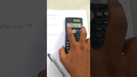 how to use mod function in scientific calculator