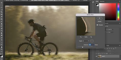 how to use motion blur in photoshop