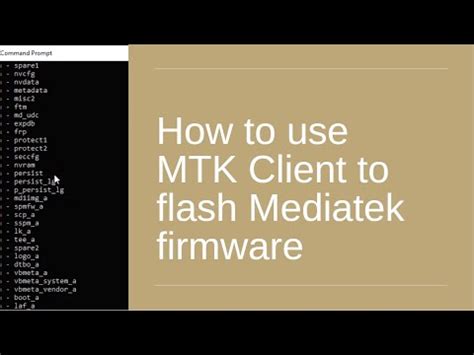 how to use mtk client