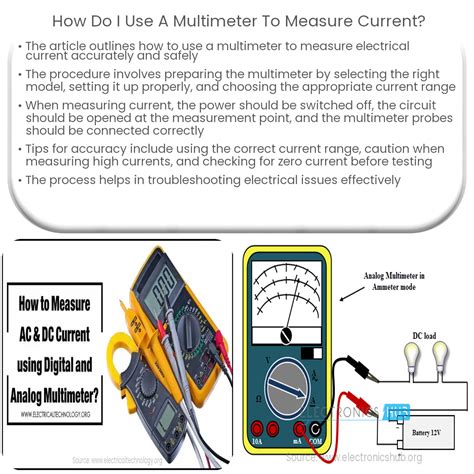 How To Use Multimeter For Current