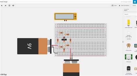 How To Use Multimeter In Tinkercad