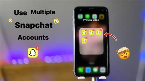 how to use multiple snapchat in iphone