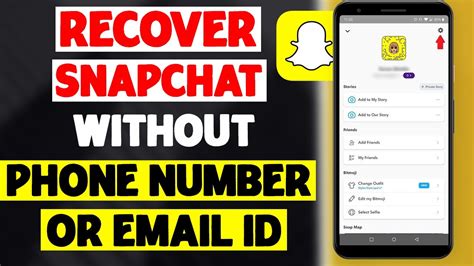 how to use my snapchat recovery code without phone number