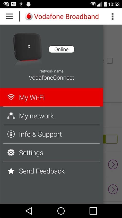 how to use my vodafone broadband app