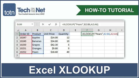 how to use nested xlookup in excel