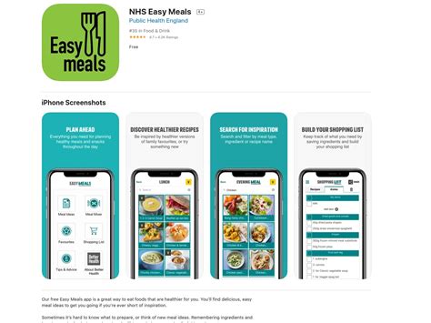 How to Use the NHS Easy Meals App