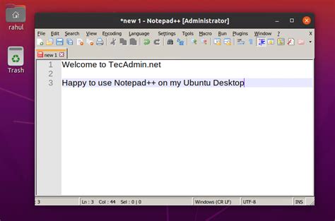 How To Use Notepad In Ubuntu