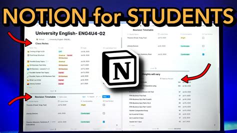 how to use notion as a college student
