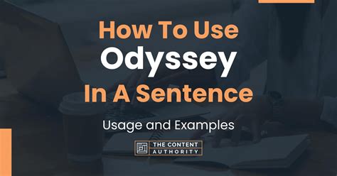 how to use odyssey in a sentence