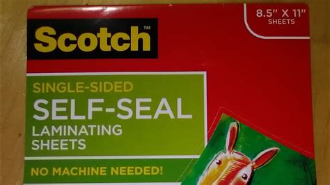How To Use One Sided Laminating Sheets