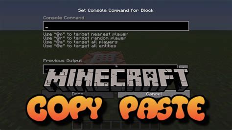 How To Use Paste Command In Minecraft