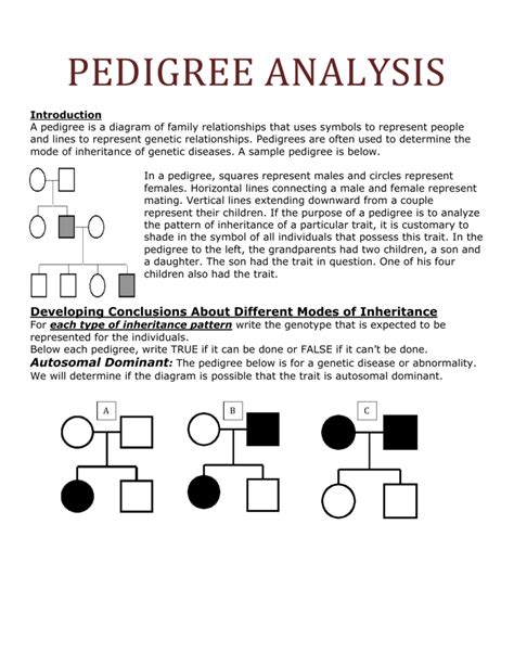 How To Use Pedigree Analysis